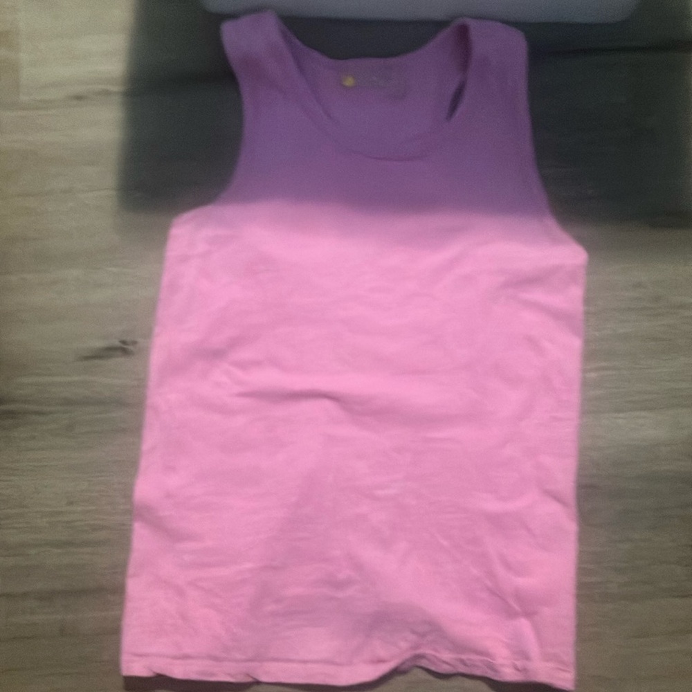 Zella Purple Fitted Sleeveless Tank Top